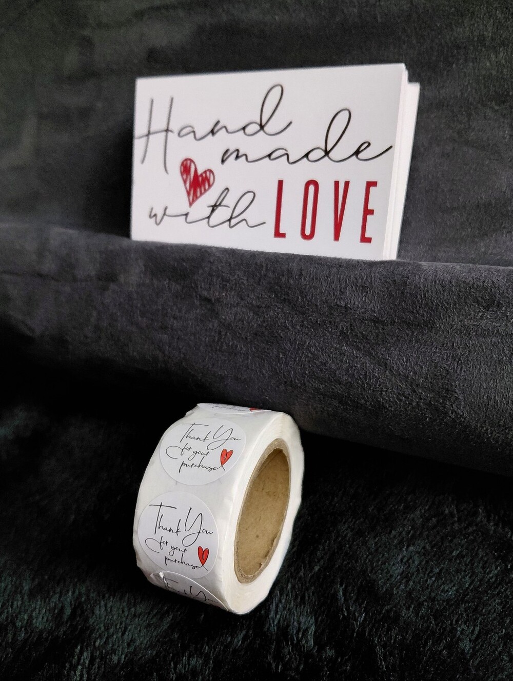 550ct. 50ct. 'Handmade With Love' Cards/500ct. Stickers 3 Random Polymailers - Picture 3 of 6